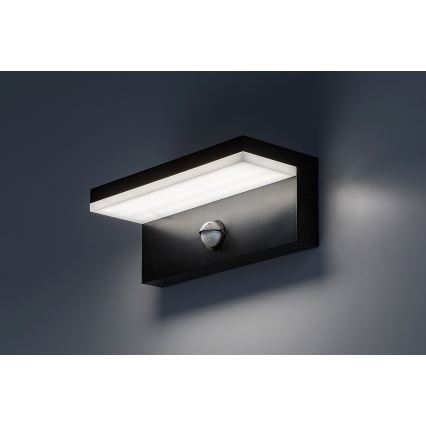 Rabalux - LED Kinkiet zewnętrzny z czujnikiem LED/9W/230V 2700/4000/6500K IP54 czarny