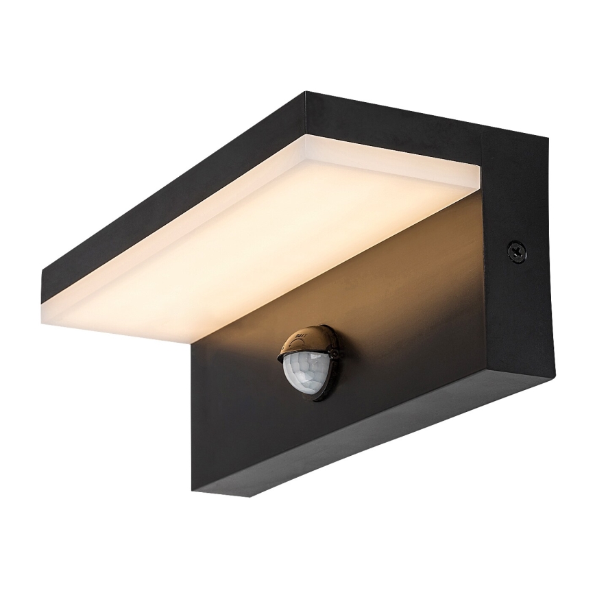 Rabalux - LED Kinkiet zewnętrzny z czujnikiem LED/9W/230V 2700/4000/6500K IP54 czarny