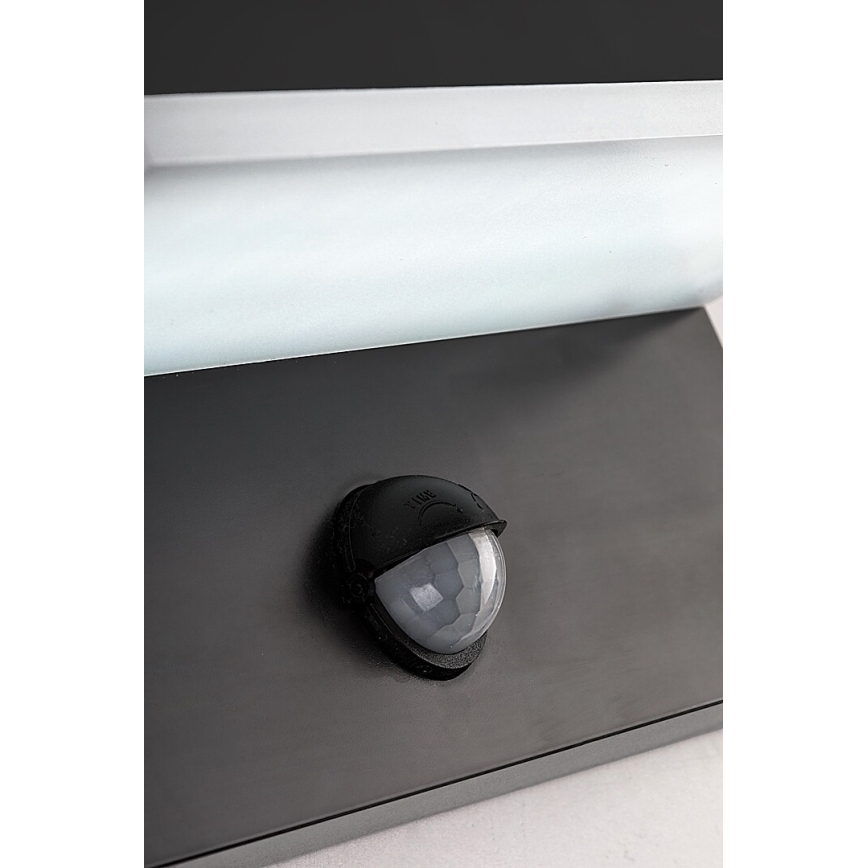 Rabalux - LED Kinkiet zewnętrzny z czujnikiem LED/9W/230V 2700/4000/6500K IP54 czarny