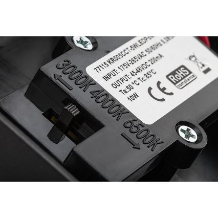 Rabalux - LED Kinkiet zewnętrzny z czujnikiem LED/9W/230V 2700/4000/6500K IP54 czarny