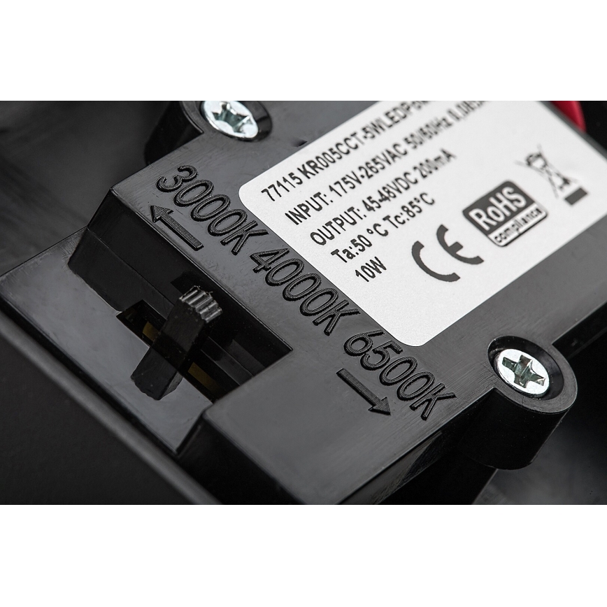 Rabalux - LED Kinkiet zewnętrzny z czujnikiem LED/9W/230V 2700/4000/6500K IP54 czarny