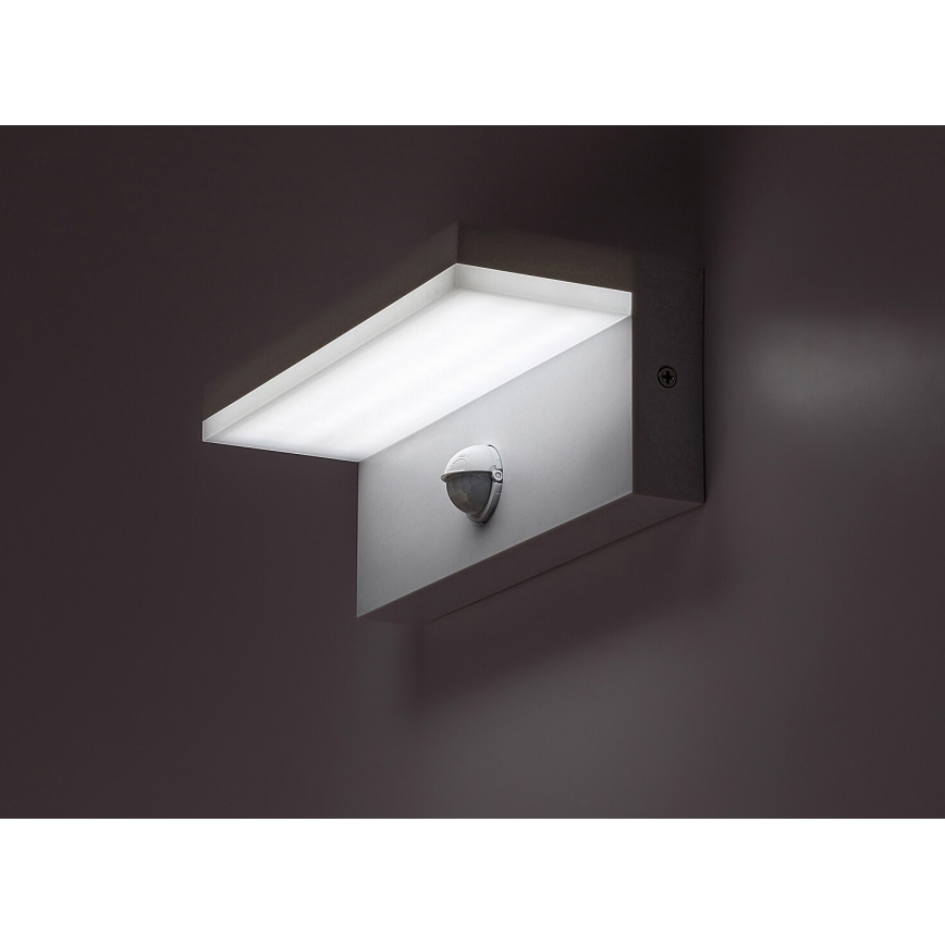 Rabalux - LED Kinkiet zewnętrzny z czujnikiem LED/9W/230V 2700/4000/6500K IP54 biały
