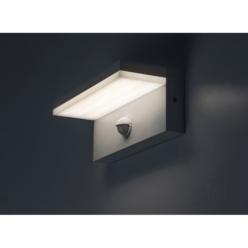 Rabalux - LED Kinkiet zewnętrzny z czujnikiem LED/9W/230V 2700/4000/6500K IP54 biały