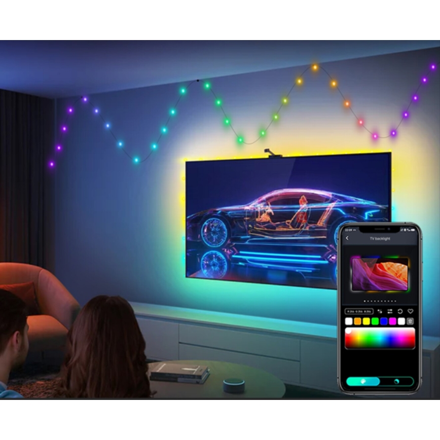 Rabalux - LED RGB Pasek LED/3,2W/5V 10m IP44 Wi-Fi + Pilot zdalnego sterowania