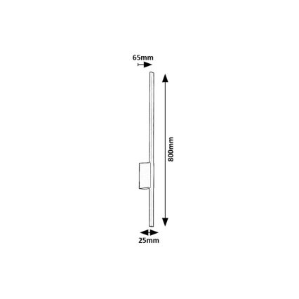 Rabalux - LED Kinkiet zewnętrzny LED/12W/230V IP44
