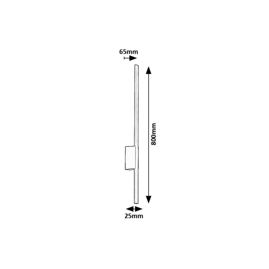 Rabalux - LED Kinkiet zewnętrzny LED/12W/230V IP44