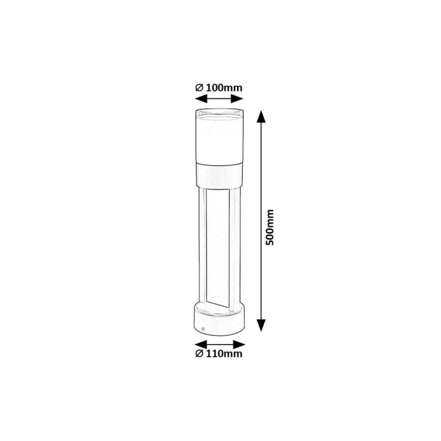Rabalux - LED Lampa zewnętrzna LED/12W/230V IP44 50 cm