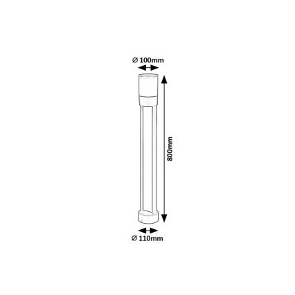 Rabalux - LED Lampa zewnętrzna LED/12W/230V IP44 80 cm