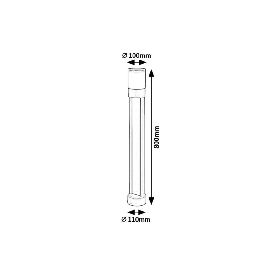 Rabalux - LED Lampa zewnętrzna LED/12W/230V IP44 80 cm
