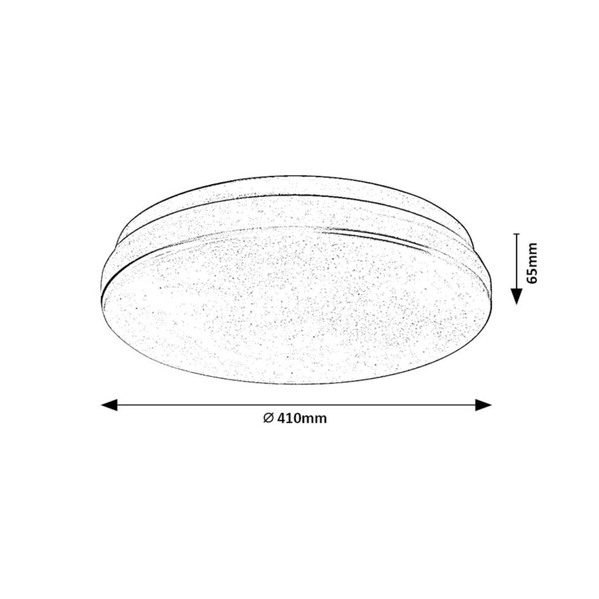 Rabalux - LED Plafon łazienkowy LED/36W/230V 3000/4000/6000K IP44