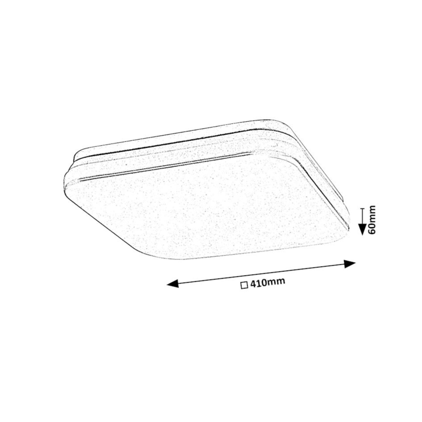 Rabalux - LED Plafon łazienkowy LED/36W/230V 3000/4000/6000K IP44