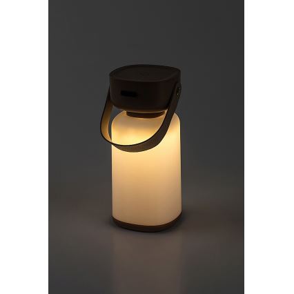 Rabalux - LED Zewnętrzna akumulatorowa ściemnialna dotykowa lampa stołowa LED/3W/5V IP44 brązowy