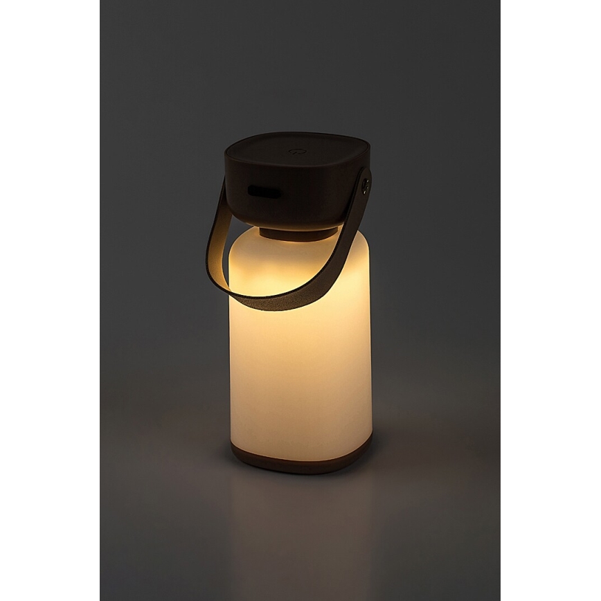 Rabalux - LED Zewnętrzna akumulatorowa ściemnialna dotykowa lampa stołowa LED/3W/5V IP44 brązowy