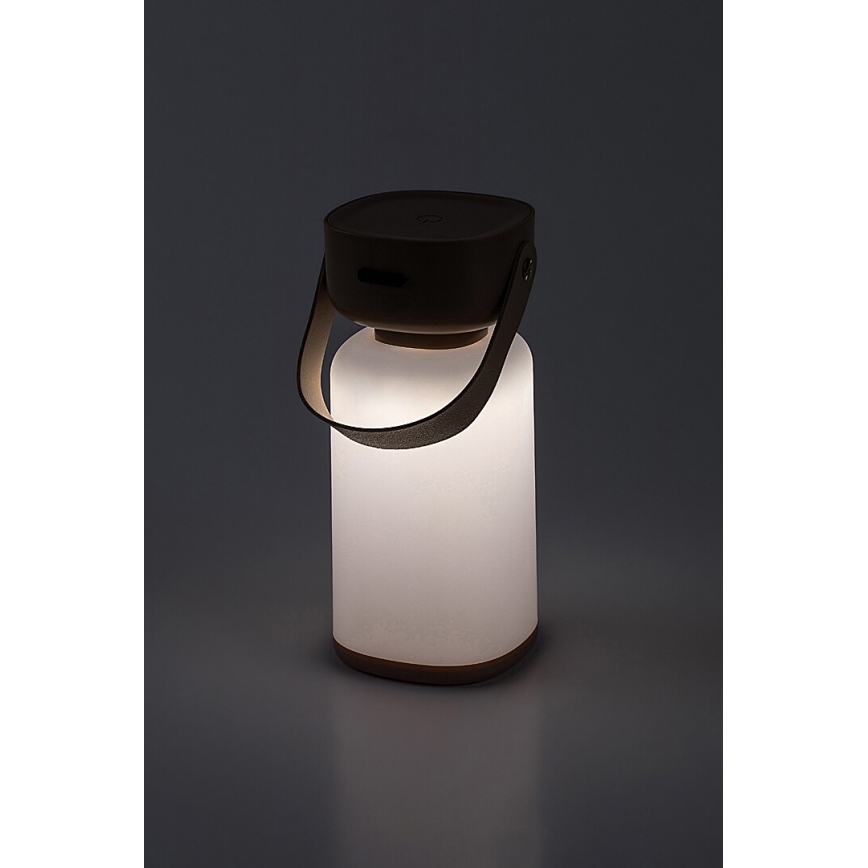 Rabalux - LED Zewnętrzna akumulatorowa ściemnialna dotykowa lampa stołowa LED/3W/5V IP44 brązowy