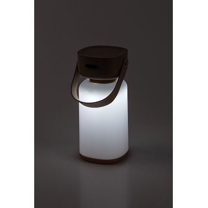 Rabalux - LED Zewnętrzna akumulatorowa ściemnialna dotykowa lampa stołowa LED/3W/5V IP44 brązowy