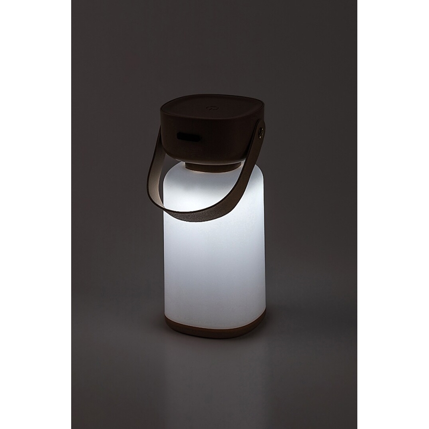 Rabalux - LED Zewnętrzna akumulatorowa ściemnialna dotykowa lampa stołowa LED/3W/5V IP44 brązowy
