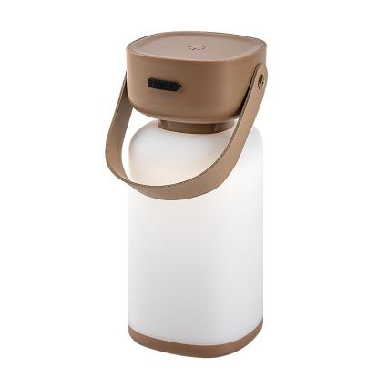 Rabalux - LED Zewnętrzna akumulatorowa ściemnialna dotykowa lampa stołowa LED/3W/5V IP44 brązowy