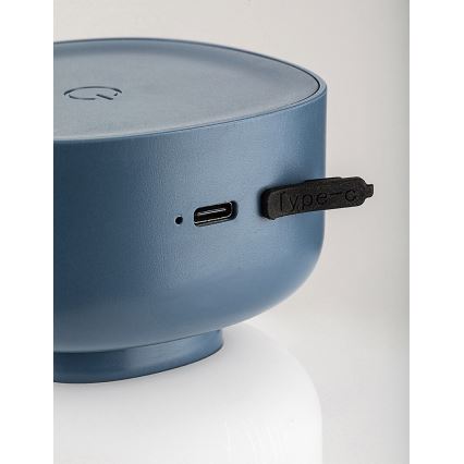 Rabalux - LED Zewnętrzna akumulatorowa ściemnialna dotykowa lampa stołowa LED/3W/5V IP44 niebieski