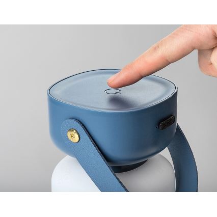 Rabalux - LED Zewnętrzna akumulatorowa ściemnialna dotykowa lampa stołowa LED/3W/5V IP44 niebieski