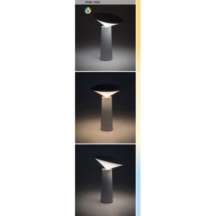 Rabalux - LED Ściemnialna akumulatorowa dotykowa lampa stołowa POLPERRO LED/3W/3,7V 1200mAh biała