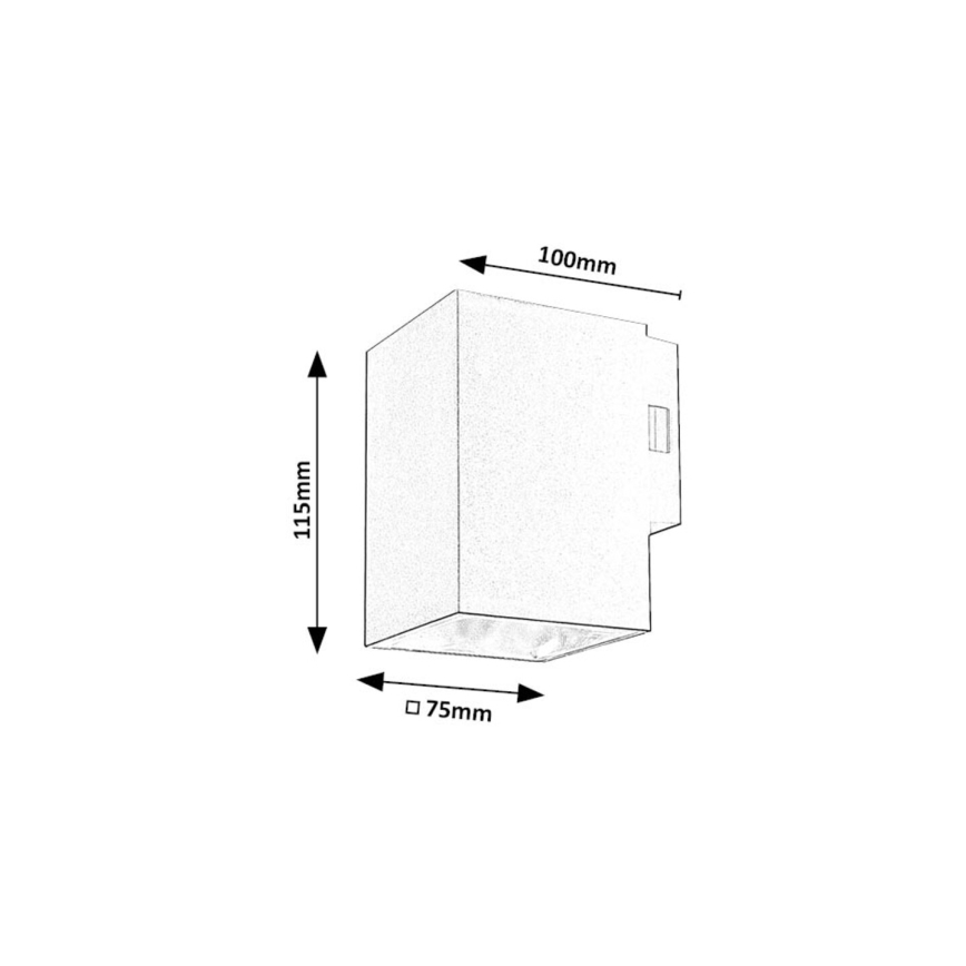 Rabalux - LED Kinkiet zewnętrzny LED/9W/230V 2700/4000/6500K IP65 czarny
