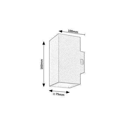 Rabalux - LED Kinkiet zewnętrzny LED/18W/230V 2700/4000/6500K IP65 czarny