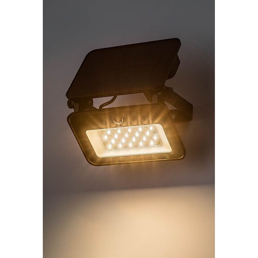 Rabalux - LED Solarny naświetlacz z czujnikiem LED/6W/3,7V 3000/4000/6500K IP65