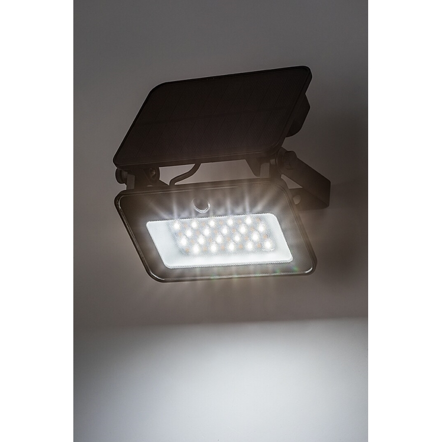 Rabalux - LED Solarny naświetlacz z czujnikiem LED/6W/3,7V 3000/4000/6500K IP65