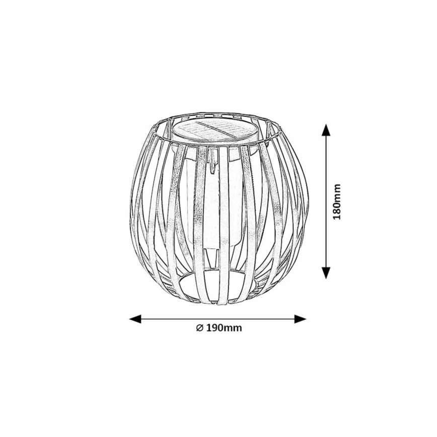 Rabalux - LED Oświetlenie solarne LED/1W/1,2V 300mAh IP44
