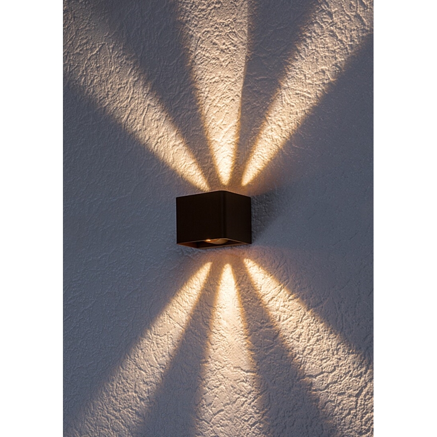Rabalux - LED Kinkiet zewnętrzny LED/10W/230V IP54 brązowy