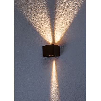 Rabalux - LED Kinkiet zewnętrzny LED/10W/230V IP54 brązowy