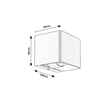 Rabalux - LED Kinkiet zewnętrzny LED/10W/230V IP54 brązowy