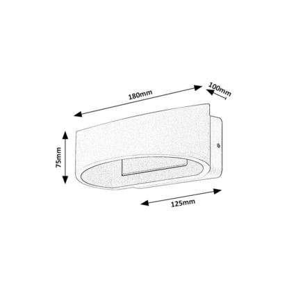 Rabalux - Zewnętrzny kinkiet LED/9W/230V IP54 brązowy