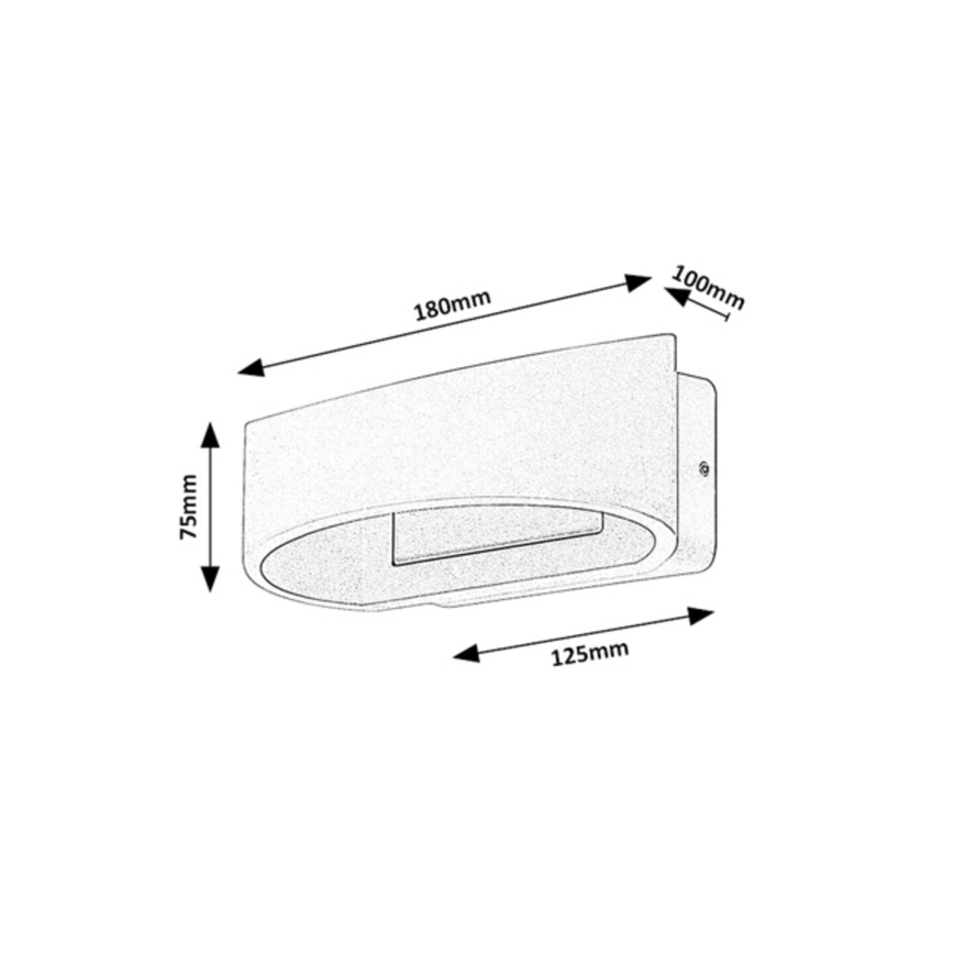 Rabalux - Zewnętrzny kinkiet LED/9W/230V IP54 brązowy