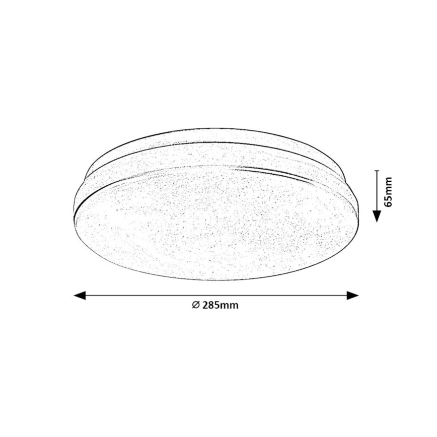 Rabalux - Lampa sufitowa LED do łazienki/18W/230V 3000/4000/6000K IP44 śr. 28,5 cm