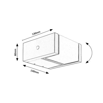 Rabalux - LED Kinkiet zewnętrzny LED/10W/230V IP54