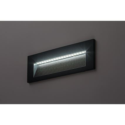 Rabalux - LED Zewnętrzny kinkiet LED/6W/230V IP65 czarny