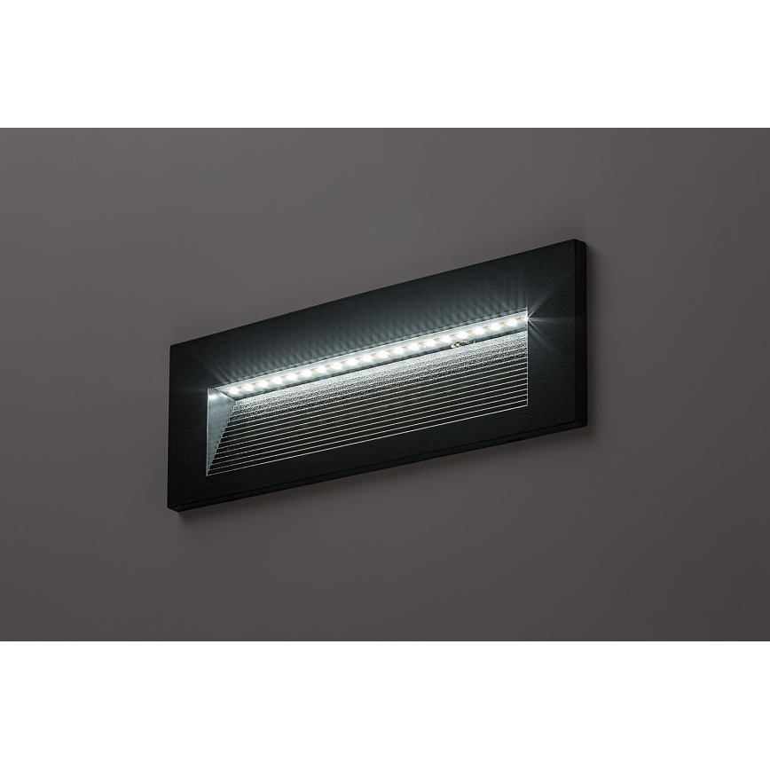 Rabalux - LED Zewnętrzny kinkiet LED/6W/230V IP65 czarny
