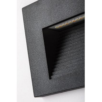 Rabalux - LED Zewnętrzny kinkiet LED/6W/230V IP65 czarny