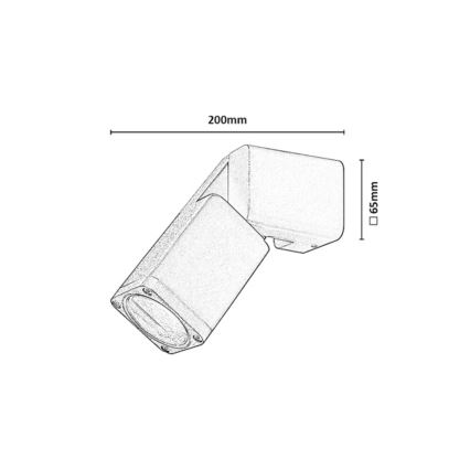 Rabalux - Zewnętrzny kinkiet 1xGU10/15W/230V IP65
