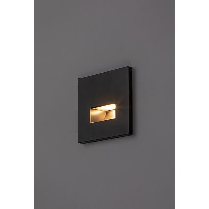 Rabalux - oprawa schodowa LED/1W/230V 3000/4500/6500K czarna