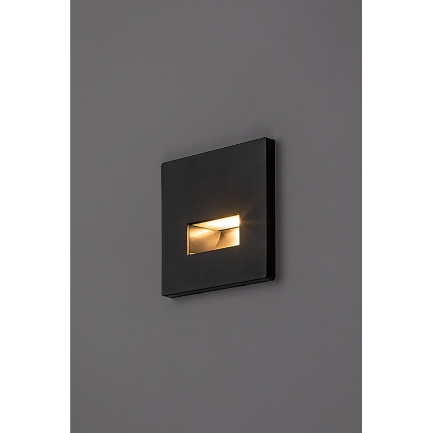 Rabalux - oprawa schodowa LED/1W/230V 3000/4500/6500K czarna