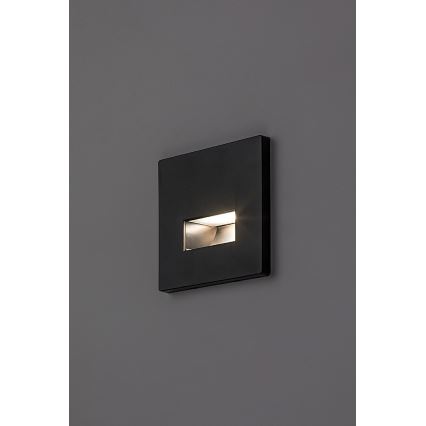 Rabalux - oprawa schodowa LED/1W/230V 3000/4500/6500K czarna