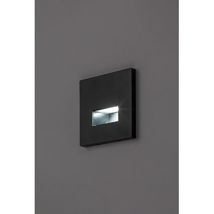 Rabalux - oprawa schodowa LED/1W/230V 3000/4500/6500K czarna