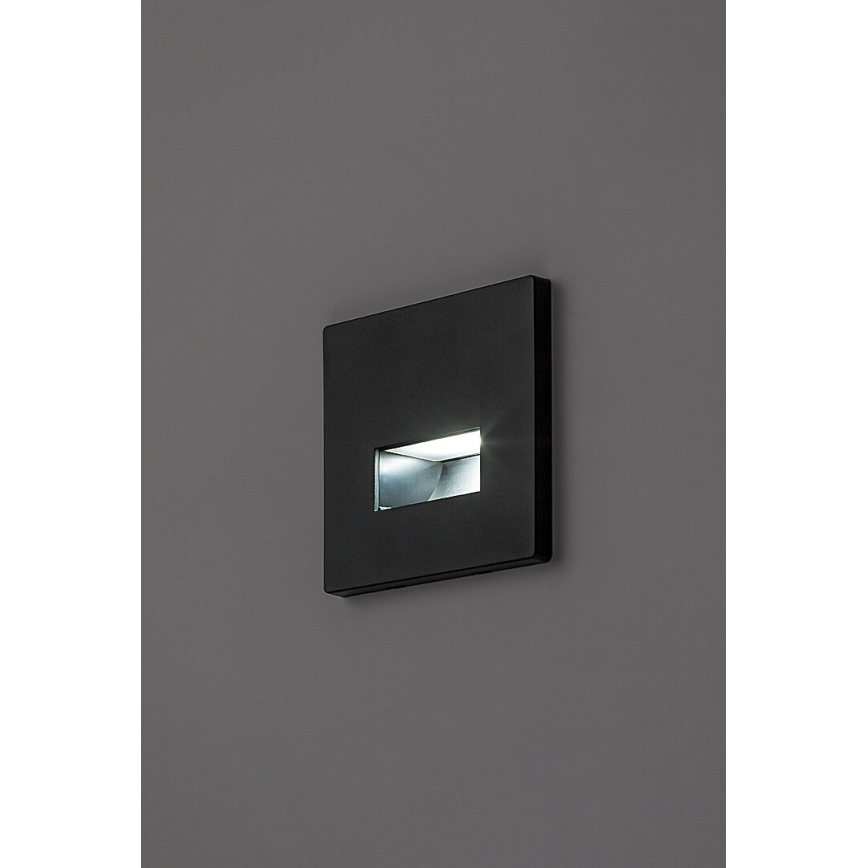 Rabalux - oprawa schodowa LED/1W/230V 3000/4500/6500K czarna