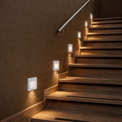 Rabalux - Oprawa schodowa LED/1W/230V 3000/4500/6500K biała