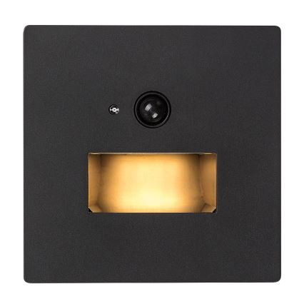 Rabalux - LED oprawa schodowa z czujnikiem ruchu i zmierzchu LED/1W/230V 3000/4500/6500K czarna