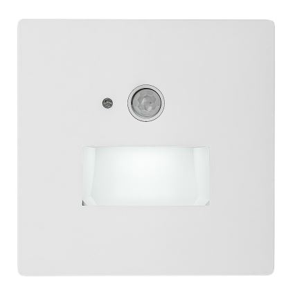 Rabalux - Oprawa schodowa LED z czujnikiem ruchu i zmierzchu LED/1W/230V 3000/4500/6500K biała