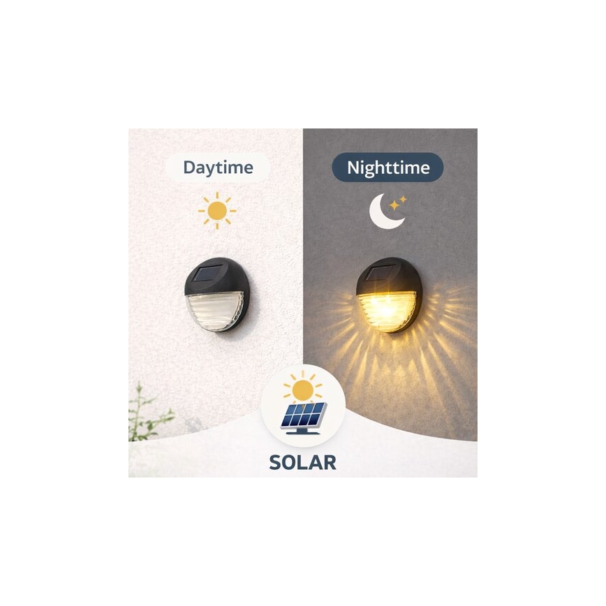 Rabalux - ZESTAW 2x solarny kinkiet ścienny LED/0,06W/1,2V 300 mAh IP44