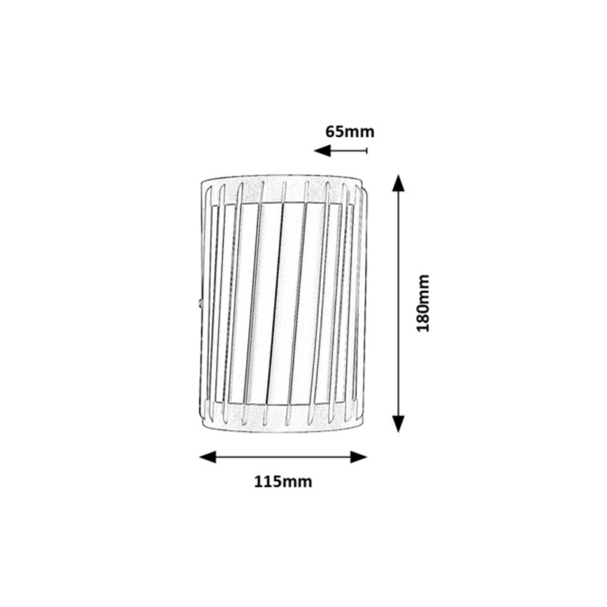 Rabalux - Zewnętrzny kinkiet LED/6W/230V IP54